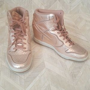 Rose Gold Nike Air Force 1 8.5